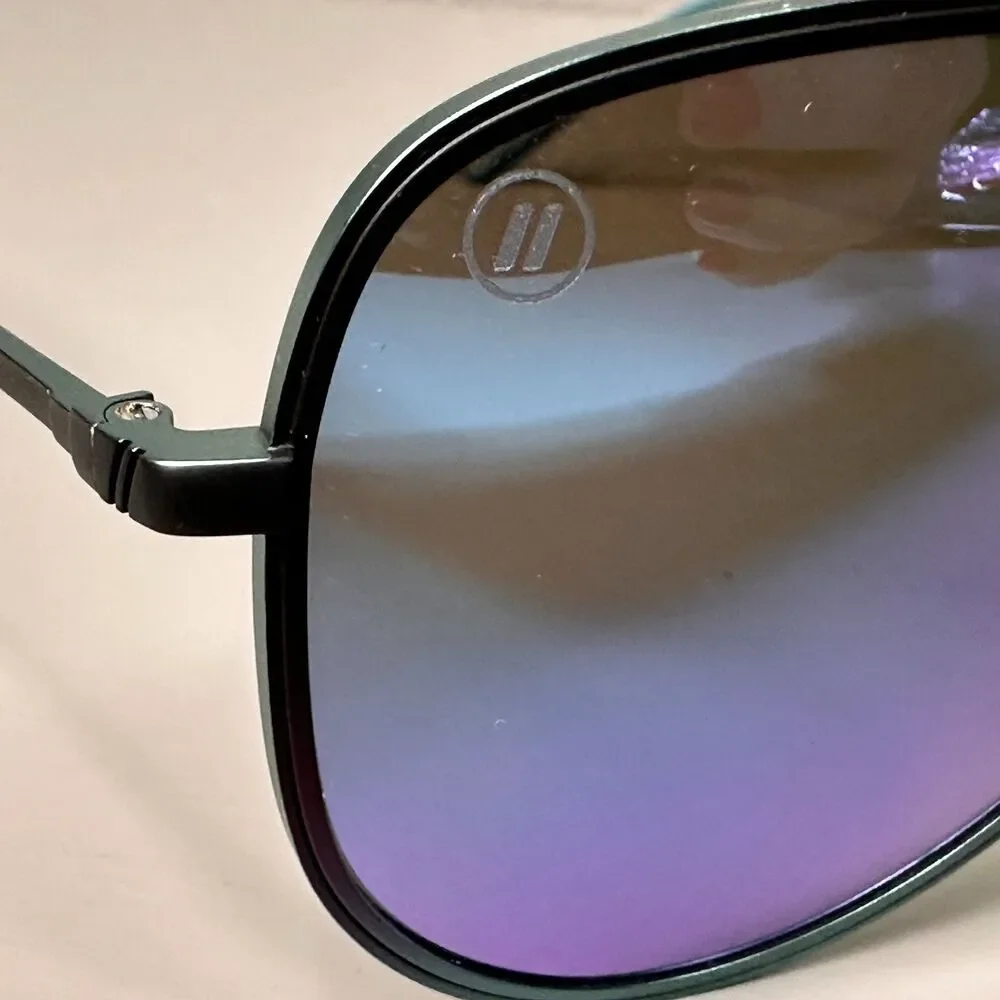 Blenders Planet Nine Sunglasses Polarized Blue Mirrored Lenses